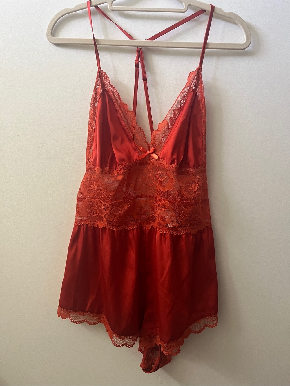2 pack Forever 21 Satin & Lace Chemise Romper NWT